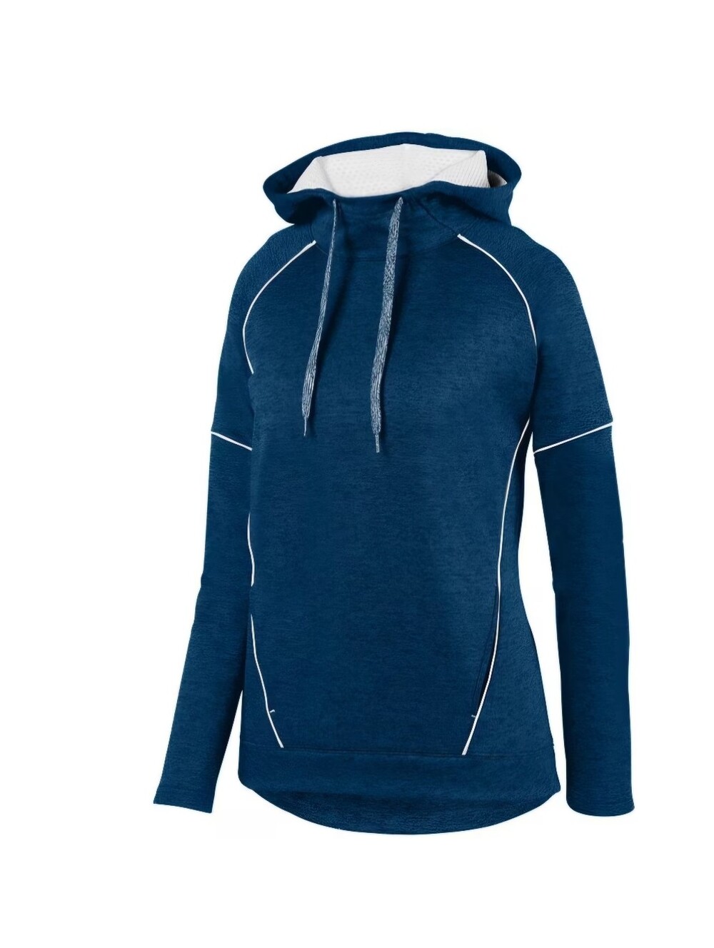 Augusta Atheletic Sportswear Navy Heather Hooded Pullover Sweatshirt For Women